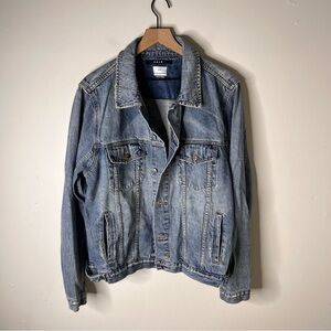 Ksubi Light Blue Classic Denim Jinx Pay Up Jacket size XXL Street Wear Fashion